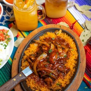 brown wooden round plate with cooked food